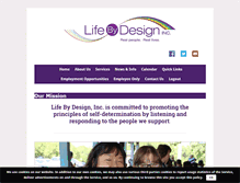Tablet Screenshot of lifebydesign-inc.com